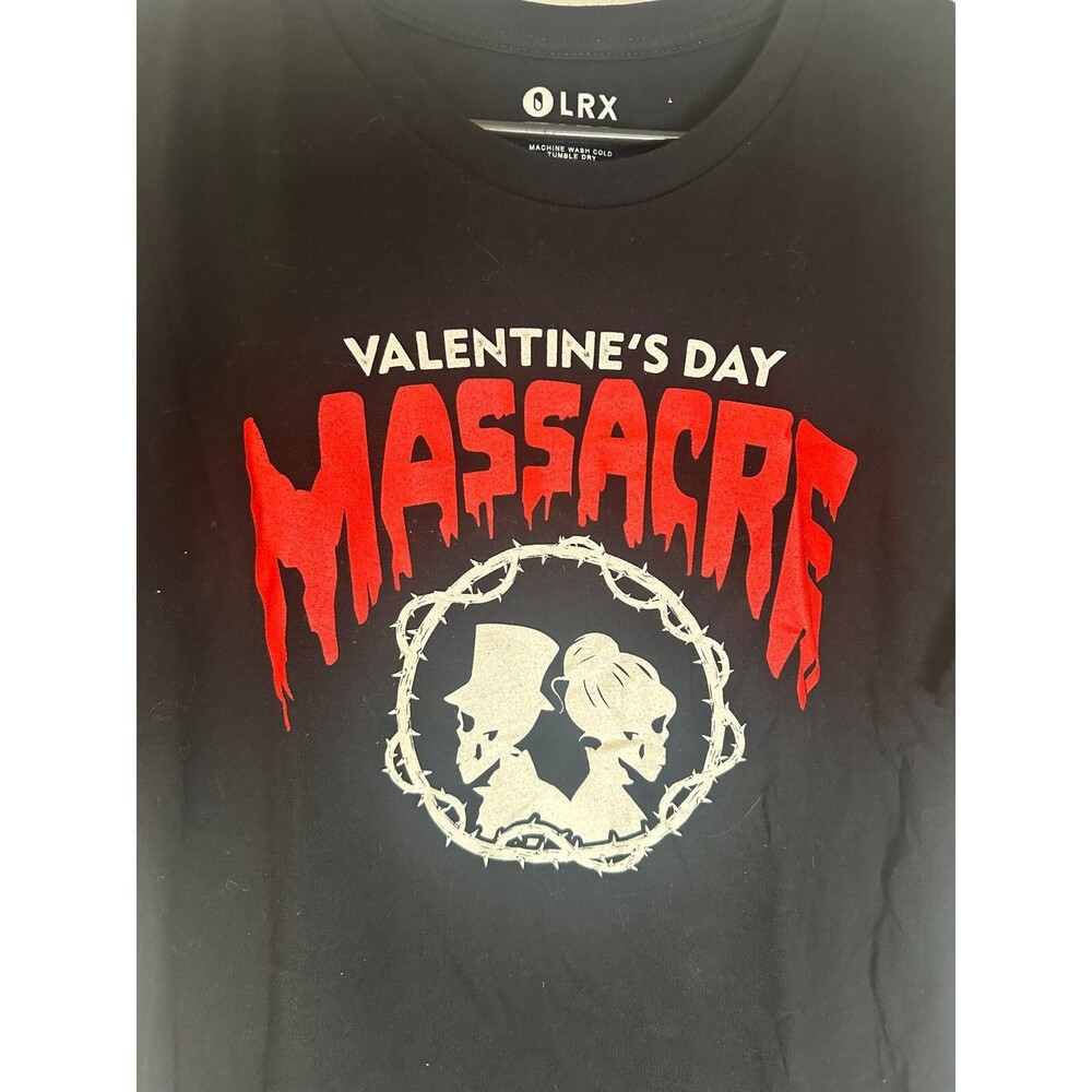 Valentine's Day Massacre Black T-Shirt Size XL - Picture 2 of 3